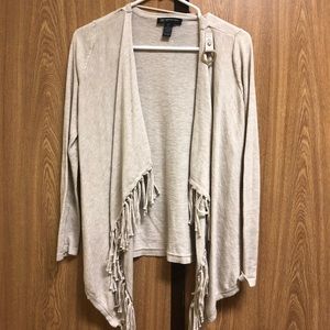 INC Fringed Sweater